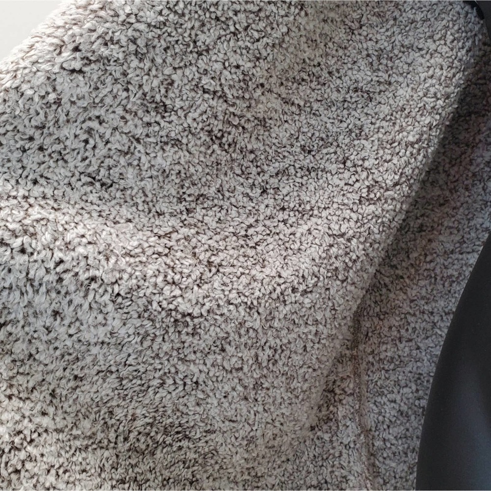 Talbots Brown Faux Sherpa Suede Vest Size Medium Petite - Picture 6 of 10